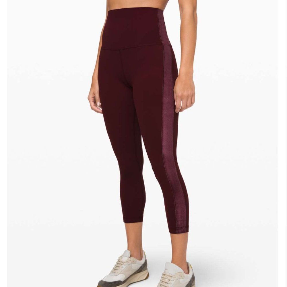 Lululemon Align Super High-Rise Crop Velvet